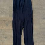 monrow crepe half zip sleeveless neptune jumpsuit Photo 0