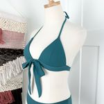 Mara Hoffman  Samba Wraparound Bikini Top + Bottom Teal Sz XS Photo 2