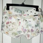 Miss Me Cargo Floral Print Jean Booty Shorts Photo 1