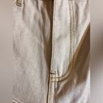 BLANK NYC  Cream High-Waisted Jeans gold thread NWT large back pockets cotton Photo 4