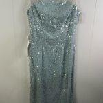 JS Collections NWT  Women's Ice Blue Claire Tea Length Midi Dress Size 2 Photo 3