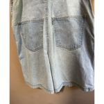 Levi's Vintage Bib Womens Overalls Shorts Shortalls 90s Y2K Size XL Light Wash Photo 8