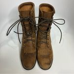 Justin Boots Justin Lace up riding boots brown oiled leather cowgirl western women’s size 7.5 Photo 1