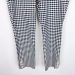 J.Crew Remi Pant Gingham Button Leg Navy White Size 16T 16 TALL EUC Photo 3