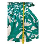 Chico's Tiered Dress Puff Sleeve V-Neck Green White Leaf Print Summer Casual Cute size 8 Photo 7