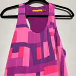 Alice + Olivia  Geometric Silk Mini Dress Women’s Size S Y2K Mod Colorblock Photo 2