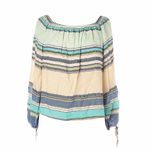 Wildfox new  Couture ✰ Off Shoulder Variegated Stripe Top ✰ Light Blues ✰ XS Photo 4
