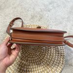 Mango Raffia-Effect Contrast Canvas Crossbody Bag Shoulder Bag Faux Leather Photo 4