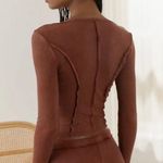 Urban Outfitters UO Out From Under Sweet Dreams Seamed Henley Top NWT Medium Photo 7