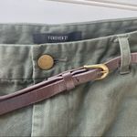 Forever 21 Olive green chino shorts w/belt Size 30 Photo 2