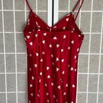 Morgan Taylor Intimates slip dress nightie night gown Red with white hearts XS Photo 1