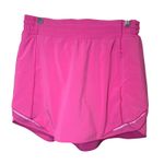 Lululemon  Hot Hot High Rise Skirt Skort Biker Shorts Sonic Pink Size 10 W8AEPR Photo 2