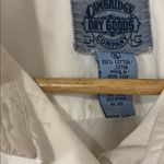 Cambridge Dry Goods Vintage Embroidered Christmas Dog Button Down Shirt Size XL White Photo 4