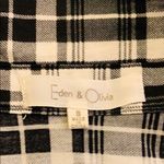 Eden & Olivia black, white & gray plaid shirt. Photo 7