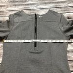 OF/MERCER Textured Fitted Shift Mini Dress Size 10 Zippers Black Grey Gray Zip Photo 12