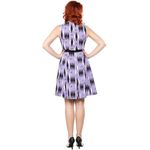 SOURPUSS RETRO DIAMONDS DRESS LILAC Fit and Flare Sleeveless Women’s Size Small Purple Photo 1