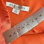 Kay Unger NWT Satin Stretch Tulip Skirt Cocktail Dress in Cantaloupe, Size 12 Photo 7