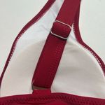 Blooming Jelly High Waisted Red Low Cut Tank Ruched Bikini Swimsuit M Medium New Photo 5