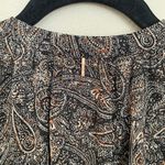MISA Los Angeles  Albertina Black Paisley Ruffle Long Sleeve Blouse Glam size XS Photo 6