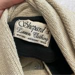 Sheppards Linnen Vintage Layered Langenlook Linen Jacket One Size Beige Black Photo 7