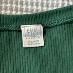 Tilly's Green Ribbed Cropped Tee Photo 2