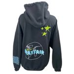 Mayfair Women's Black Long Sleeve Graphic Hooded Hoodie Sweatshirt Top One Size Size 00 Photo 1