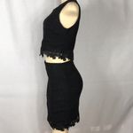 BCX  2-Piece Black Lace Skirt Set Size 5 New Without Tags Photo 1