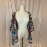 Trina Turk Silk Floral San Simeon kimono | M/L Photo 5