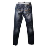 Indigo Rein  Distressed Skinny Jeans Dark Wash Denim‎ Juniors Size 9 Photo 4