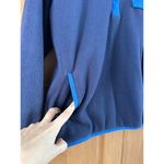 Vineyard Vines  Women’s Harbor Fleece 1/4 Snap Sweater Nautical Navy size Large Photo 11