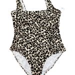 Old Navy Animal Print Square Neck One Piece Swimsuit Photo 0