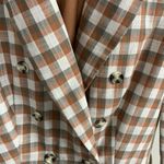 Nine West Checked Plaid Blazer Size M Photo 3