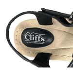 White Mountain Cliffs  Womens 8 Black Strappy Adjustable Buckle Sandals Vegan Photo 7