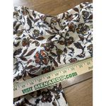 Faherty Portia Linen Blend Top Floral Peasant V Neck Size Small Cottagecore Photo 6