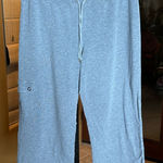 Soma  Gray Cropped Wide Leg Sweat Pants Size Large Photo 0