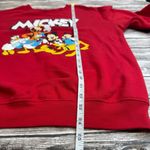 Disney Micky and Friends Women's Red Pullover Sweatshirt M Med Medium 7-9 Crew Photo 9
