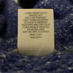 L.L.Bean  blue with white heather cable knit button cardigan sweater Medium EUC Photo 10