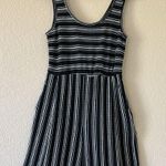REWASH Rewind Striped Sleeveless Jumpsuit - Black and White- size S Photo 1