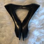 Ralph Lauren Lauren  black open toe leather heels 9 Photo 13