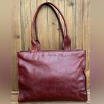 Lord & Taylor Vintage Leather Handbag Brown Photo 0