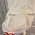 ZARA  White Eyelet Embroidered Button Front Short Sleeve Babydoll Tee Photo 5