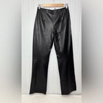 Princess Polly Zyaire Mid Rise Faux Leather Pants Black Size 4 Photo 3