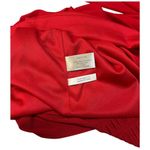 Boston Proper  One Shoulder Long Sleeve Ruched Bodycon Christmas Dress Red 0 Photo 12