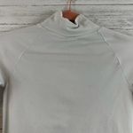 Free People Ribbed Mock Neck Open Back Top Size M/L Photo 2