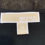 Michael Kors  Dress Faux Wrap Black Metallic Shimmer Asymmetrical Ruffle Sheer Photo 11