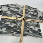 Spiritual Gangster Sweater Womens Small Mazzy Camo Sweatshirt Crewneck Raw Hem Photo 6