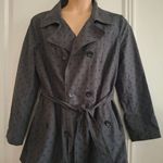 Relativity  XL Women's Double-Breasted Gray Coat Photo 5