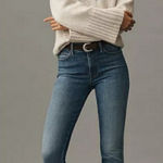 💕MOTHER💕 The High Waisted Pony Boy Ankle Jeans ~ Loafers and Lassos 28 NWT Blue Photo 0