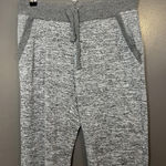 Andrew Marc Marc New York Performance Pants Womens Small Gray Knit Jogger Flecked Drawstring Photo 0
