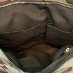 Coach Signature Canvas Jacquard Slim Shoulder Stripe Tote Bag Tan and Brown Photo 6